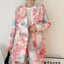 Graffiti Printing Double Breasted Blazer For Women
