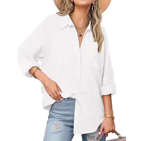 Casual Long-sleeved Shirt For Women Hover Image