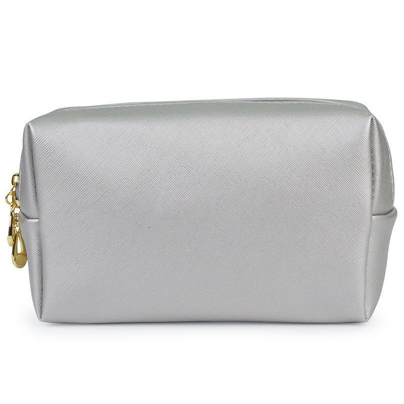 PU Leather Octagonal Square Makeup Storage Bag, Simple Design