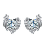 Love Heart Stud Earrings Elegant Graceful High-grade Jewelry For Women
