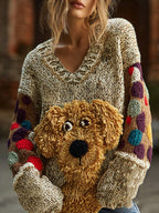 Loose Laid-back Soft Pullover Sweater For Women